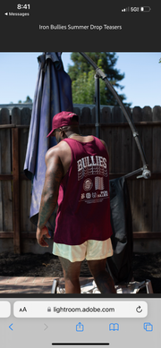 Stacked Tank (Maroon|Creme)